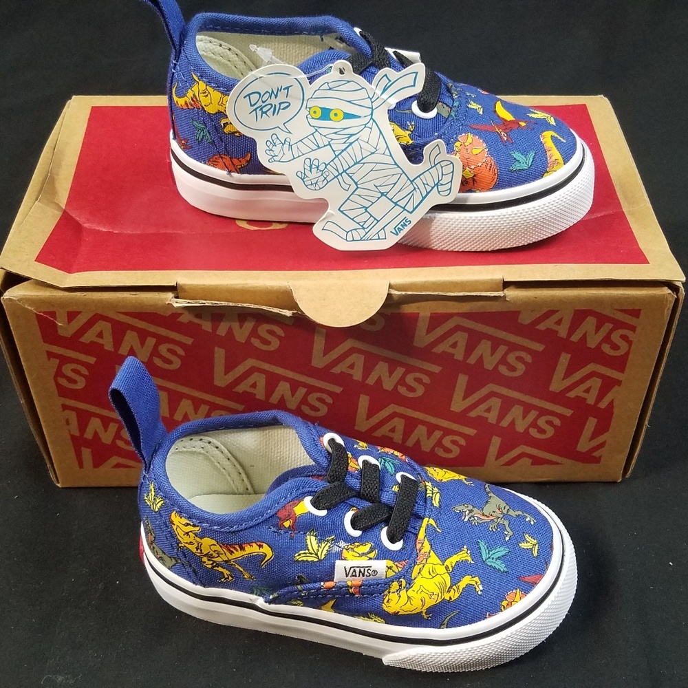 Vans Baby/Toddler Dinosaur Elastic Lace Shoes